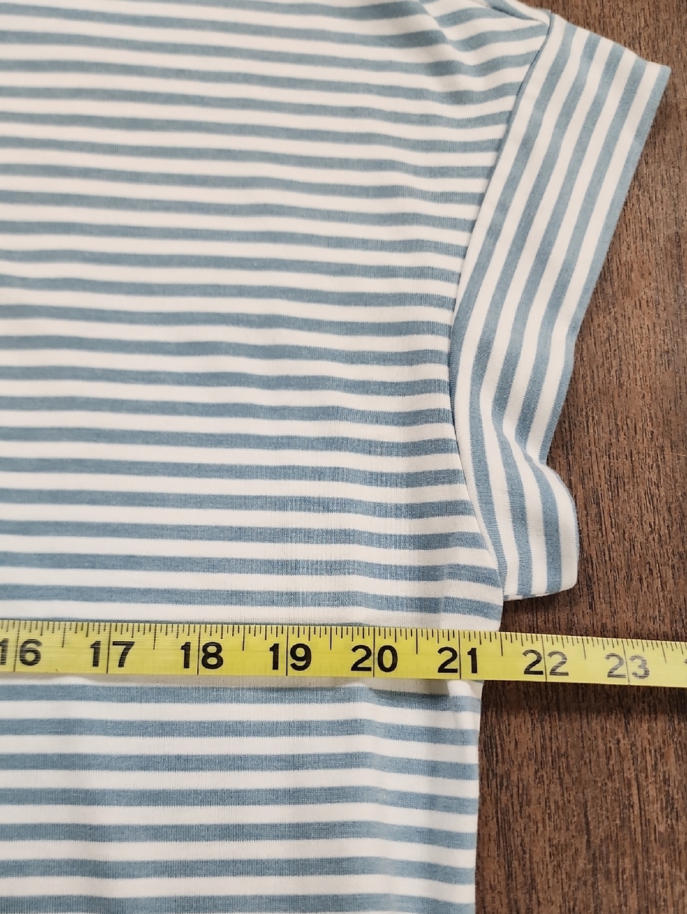 Merokeety Blue White Striped Tie Waist Midi Dress Size XL - Picture 7 of 10
